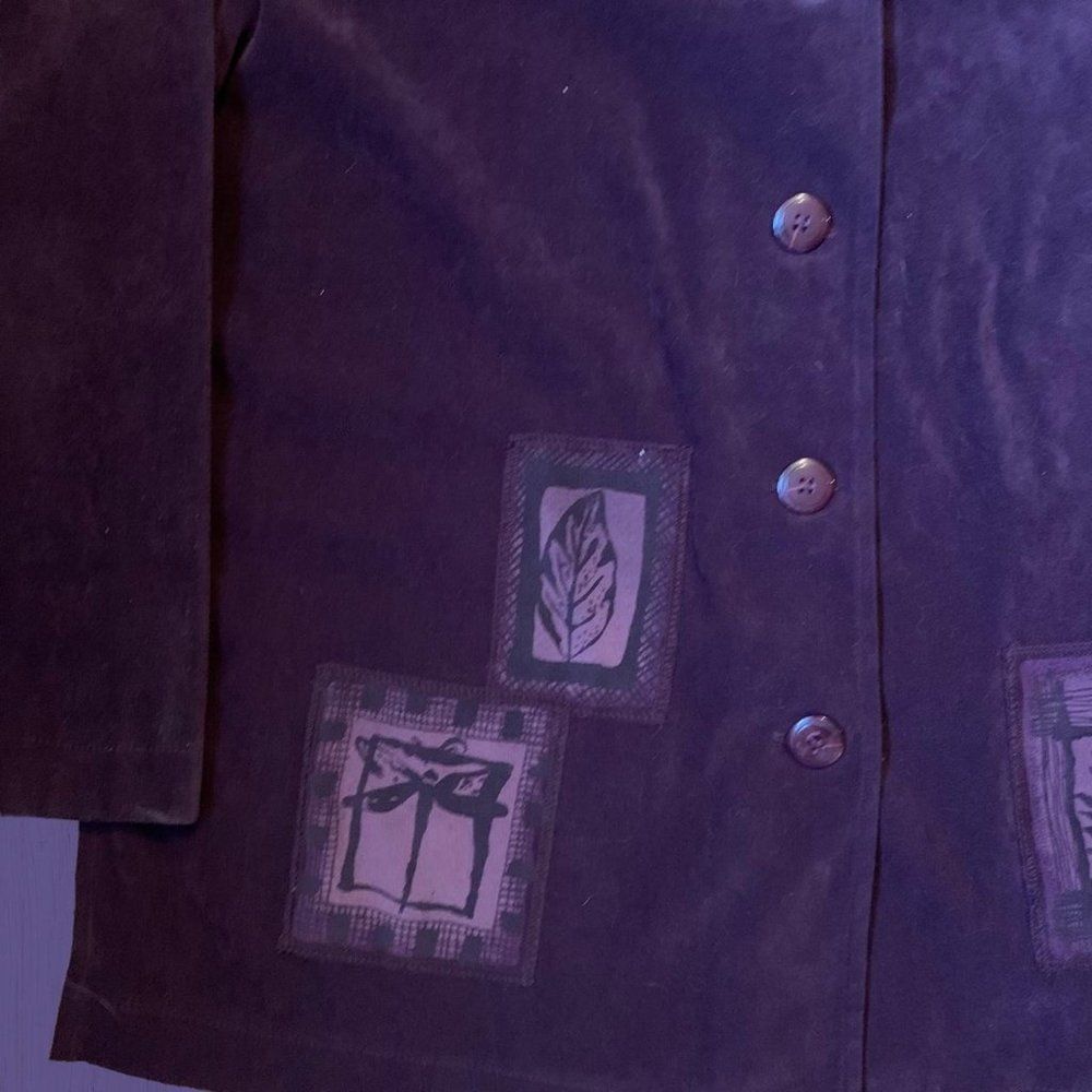 Purple Shacket Button Up - Picture 2 of 4